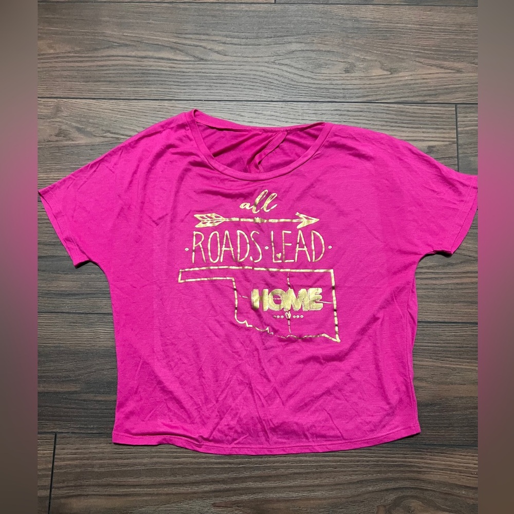 Oklahoma Pink Shirt Top